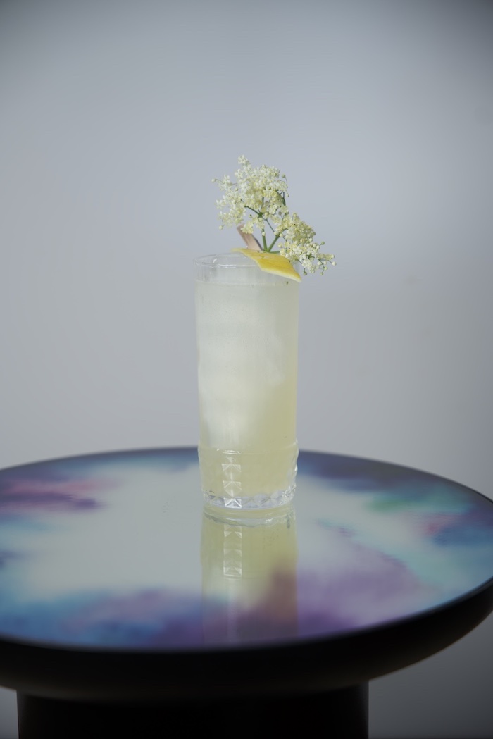 Mocktail aux fleurs de sureau imaginé par Sébastien Pellegrini, barman de l’Archipel