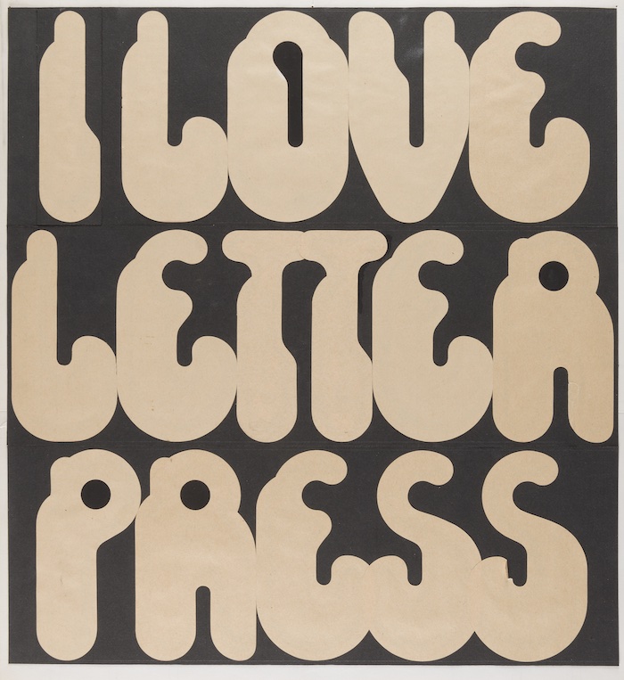 "I Love Letter Press", par Jean Alessandrini