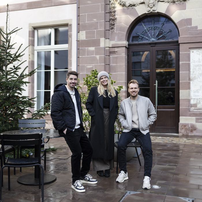 Romain Bertoli, Mélanie Thiriot et Maxime Huber, cofondateurs de l’agence Le Cocon concept store. © Christophe Urbain